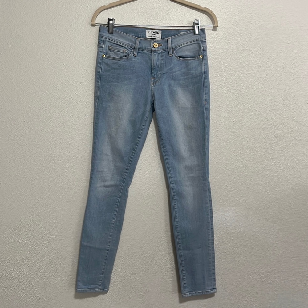 FRAME Denim Le Skinny de Jeanne light wash jeans size 28